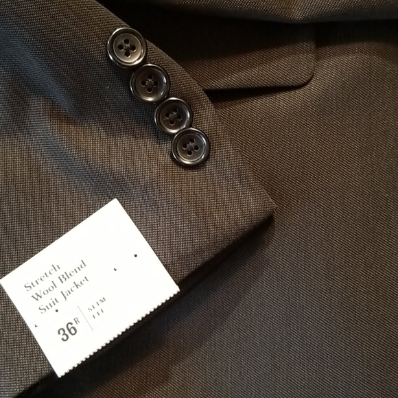 New 44R Charcoal Slim Dress Suit Jacket - Picture 2 of 11